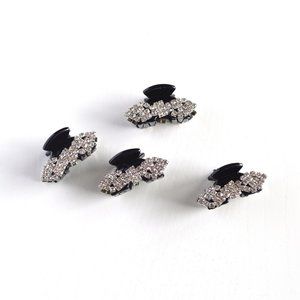 🆕 3/$20 4 x Mini Rhinestone Bling Hair Clips H39